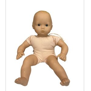 American Girl Bitty Baby Doll Newborn 15” 2012 Blonde Hair Blue Eyes